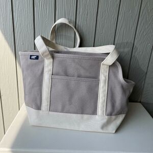 Lands’ End Canvas Dog Tote Carrier Small Pet Travel Bag NWOT 16.5”x8”x12.5”